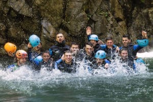 Enterrement de vie de garçon canyoning